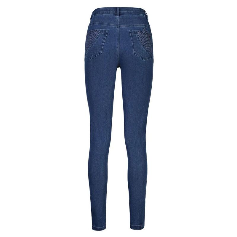 Vassalli Basket Weave Skinny Leg Jean image number 9